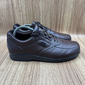 Sas Mens Antique Walnut Brown Time Out Walking Shoes Size 11 N (narrow)